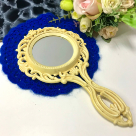 Ручное зеркало, двустороннее, в пластмассовой оправе, винтаж, СССР. Картинка 1